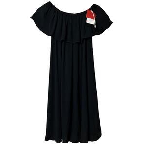 Mossimo Supply Company Black Solid Women’s Off Shoulder Dress Sz XS